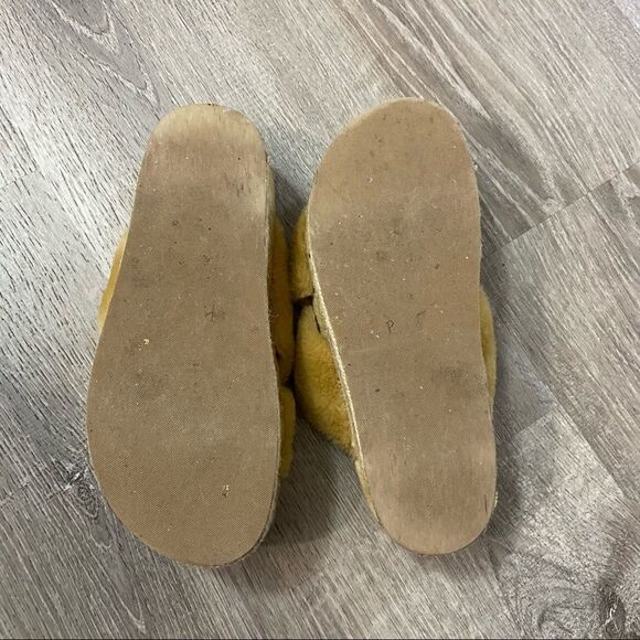 JEFFREY Campbell 60MM Faux Fur Platform Slide Sandal EU 38 Camel - Picture 6 of 8